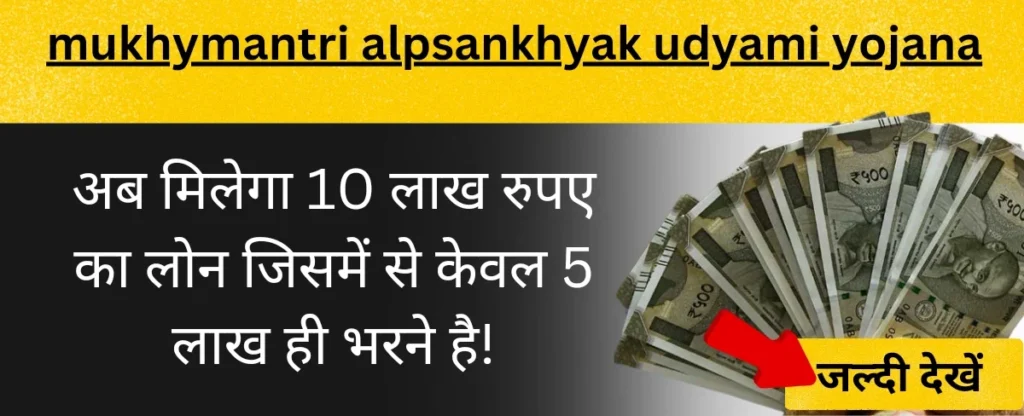 मुख्यमंत्री अल्पसंख्यक उद्यमी योजना