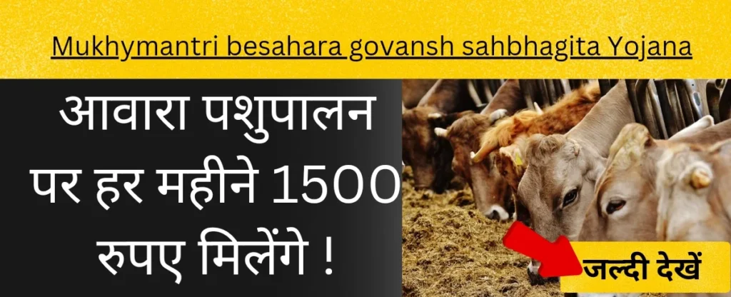 UP mukhyamantri besahara govansh sahbhagita yojana