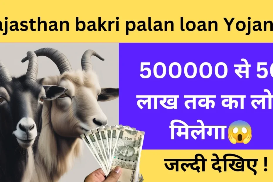 Rajasthan Bakri Palan Loan Yojana