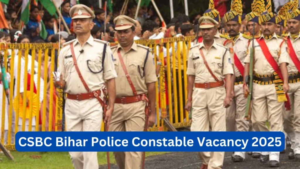 CSBC Bihar police constable vacancy 2025