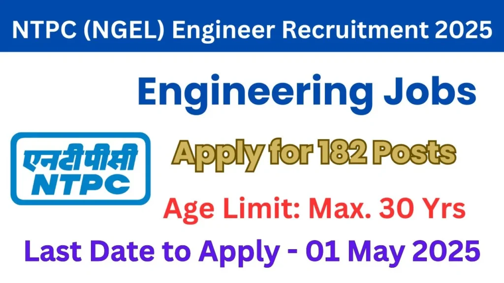 NTPC (NGEL) Engineer Recruitment 2025