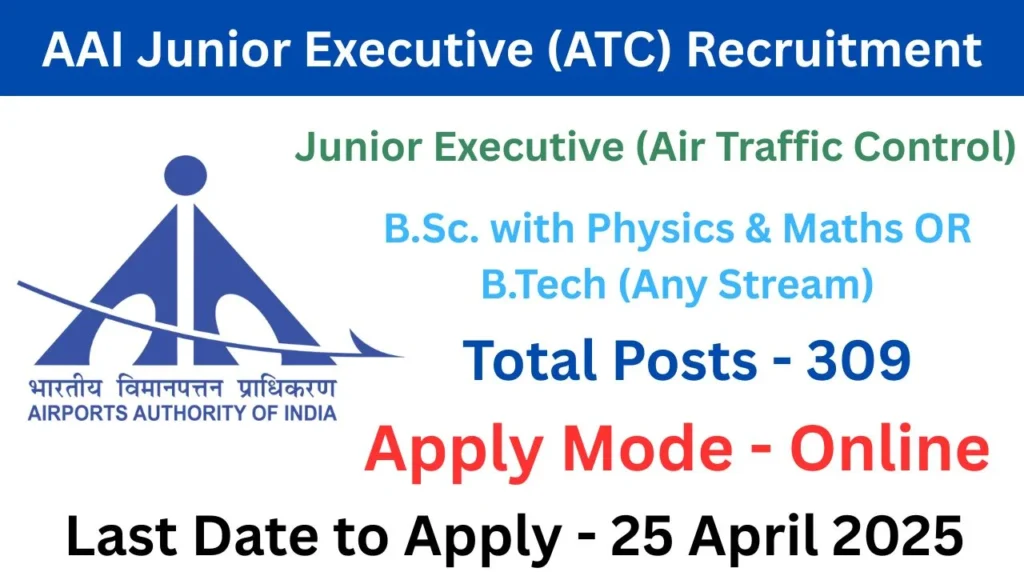 AAI Junior Executive (ATC) Recruitment 2025