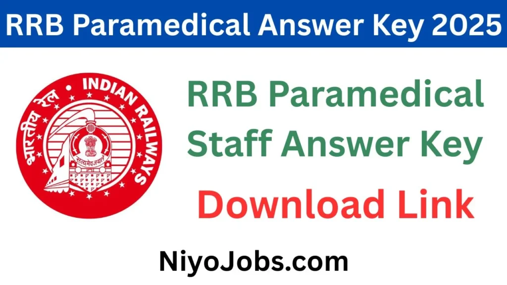 RRB Paramedical Answer Key 2025