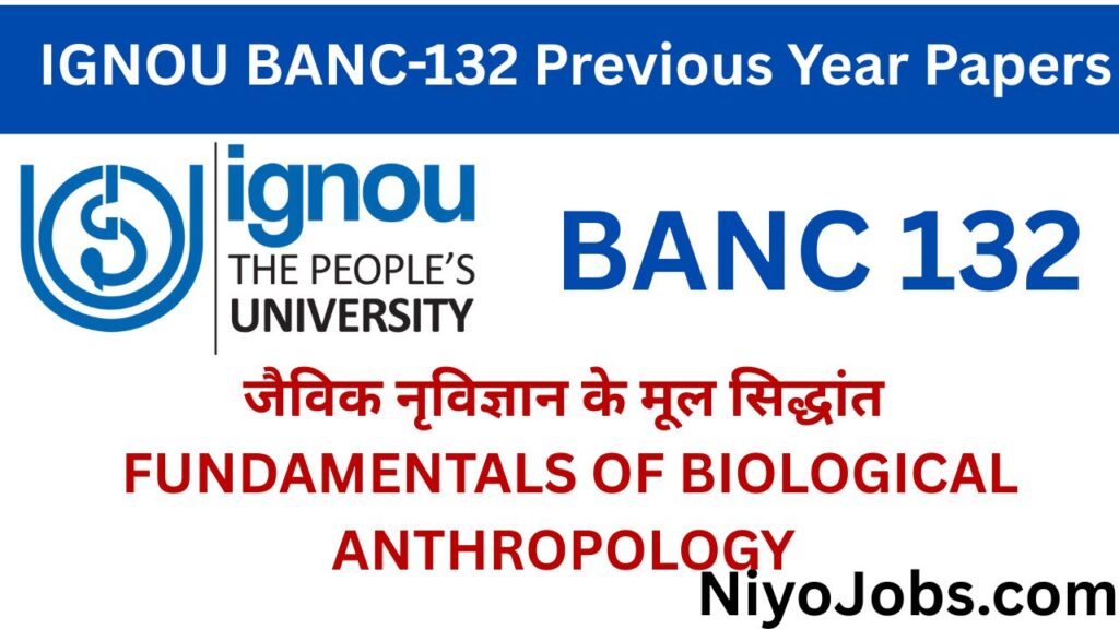 IGNOU BANC 132 Previous Year Papers