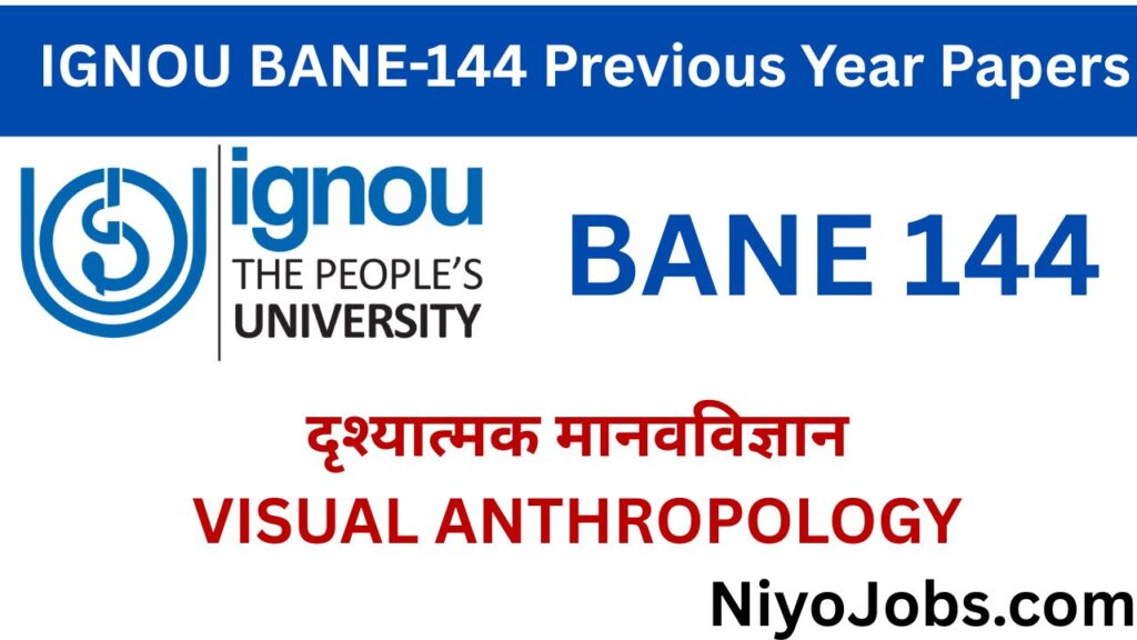 IGNOU BANE 144 Previous Year Papers