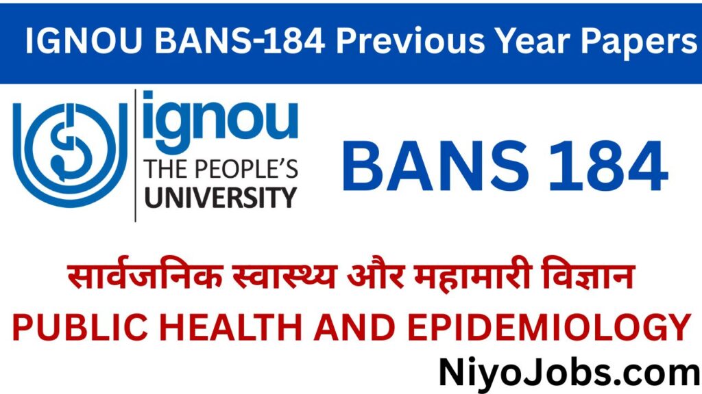 IGNOU BANS 184 Previous Year Papers