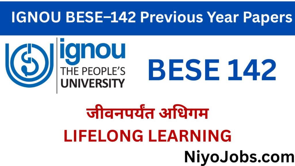 IGNOU BESE 142 Previous Year Papers