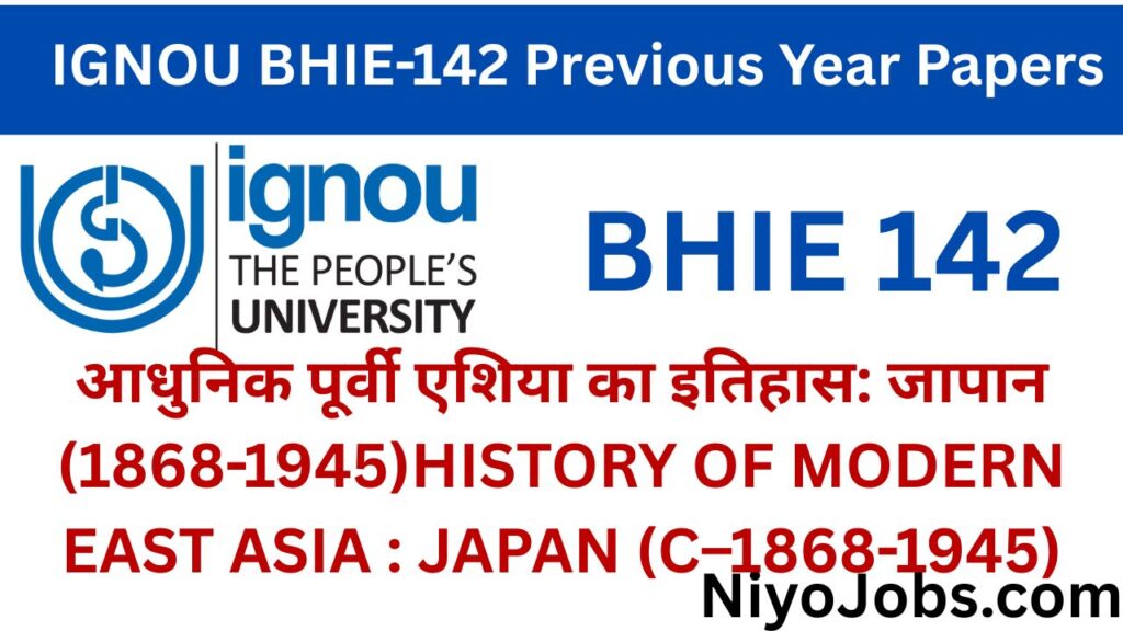 IGNOU BHIE 142 Previous Year Papers