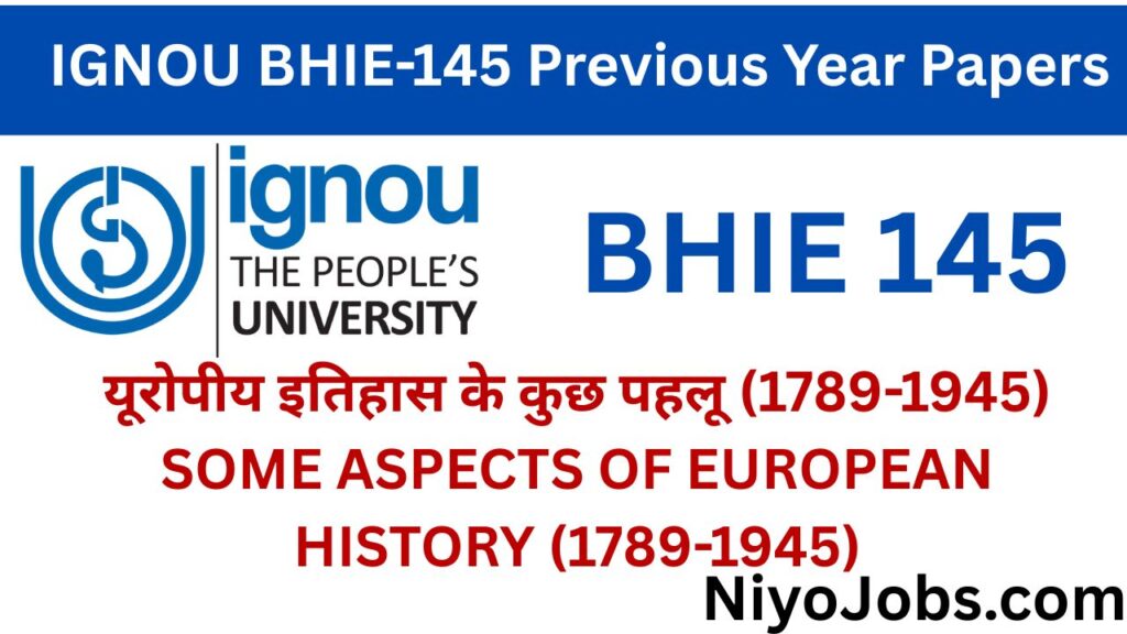 IGNOU BHIE 145 Previous Year Papers