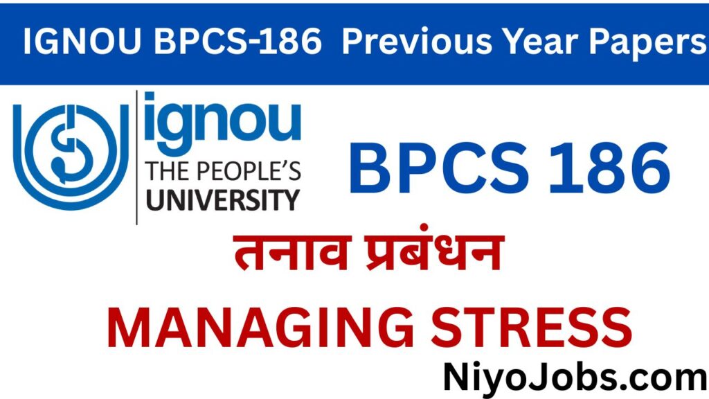 IGNOU BPCS 186 Previous Year Papers