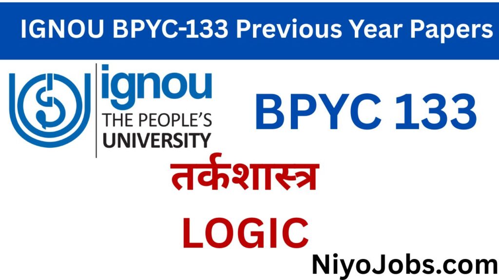 IGNOU BPYC 133 Previous Year Papers