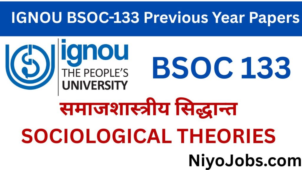 IGNOU BSOC 133 Previous Year Papers