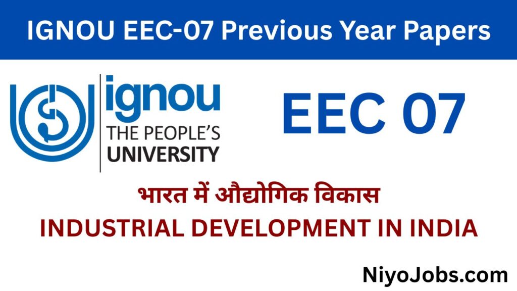 IGNOU EEC 07 Previous Year Papers
