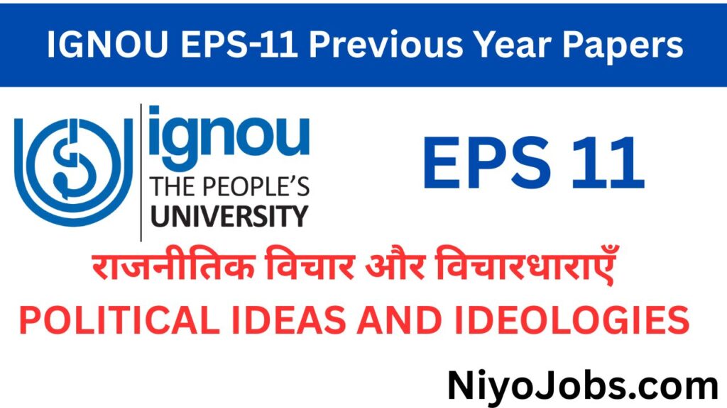 IGNOU EPS 11 Previous Year Papers