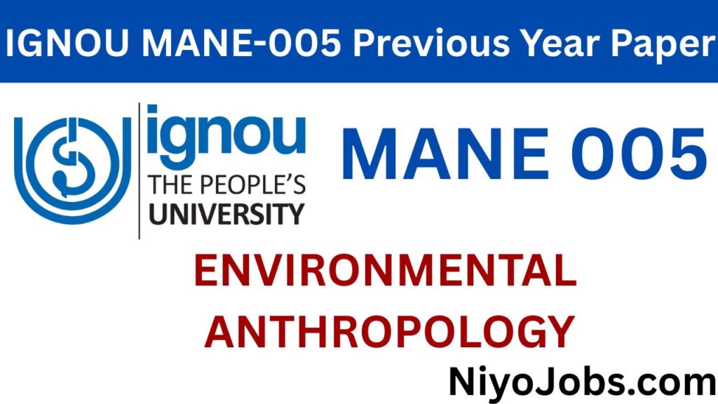 IGNOU MANE 005 Previous Year Papers