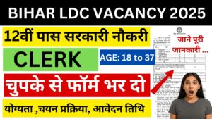 BPSC Lower Division Clerk (LDC) Recruitment 2025