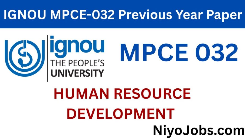 IGNOU MPCE 032 Previous Year Papers