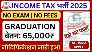 Income Tax Recruitment 2025